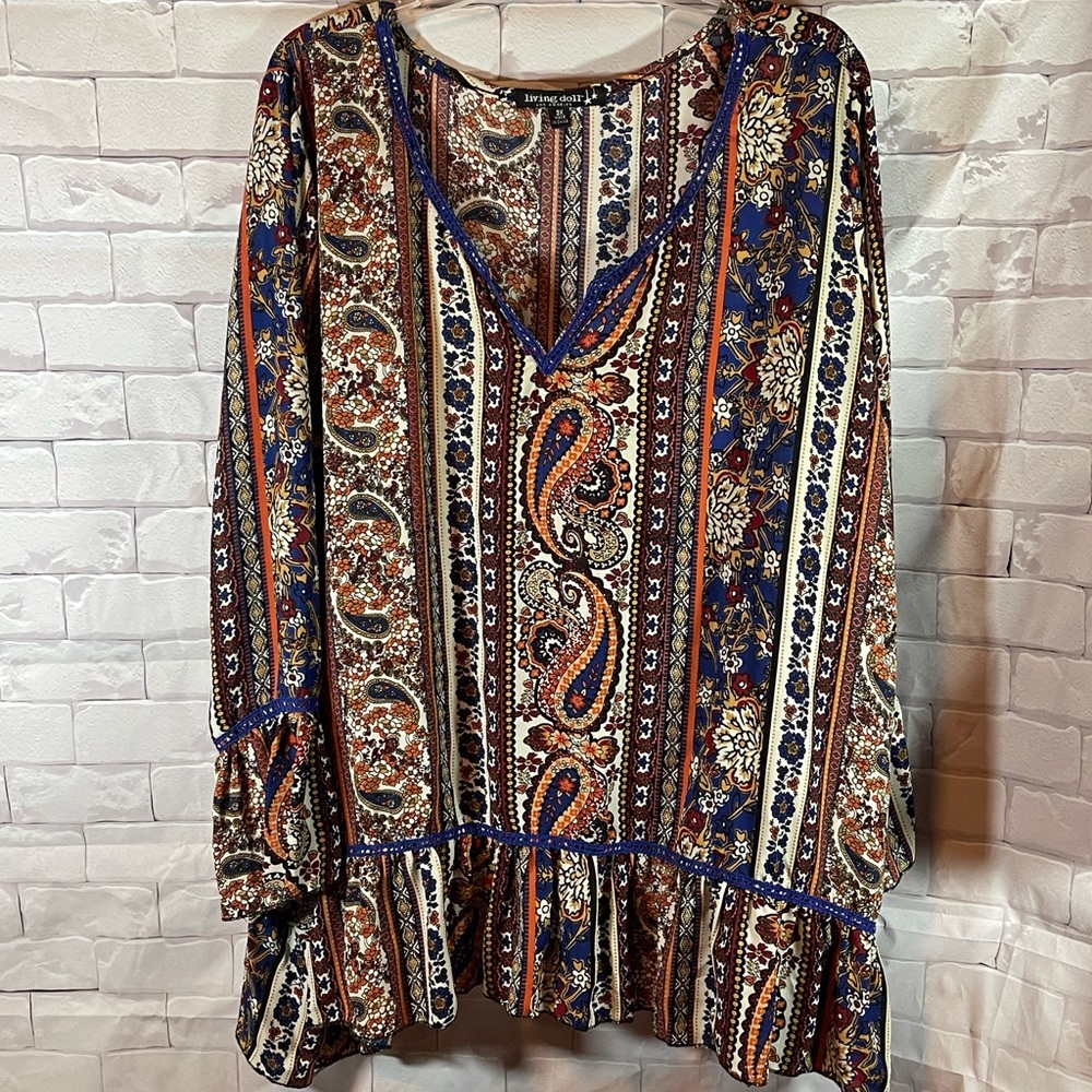 Boho Bell-sleeve Blouse